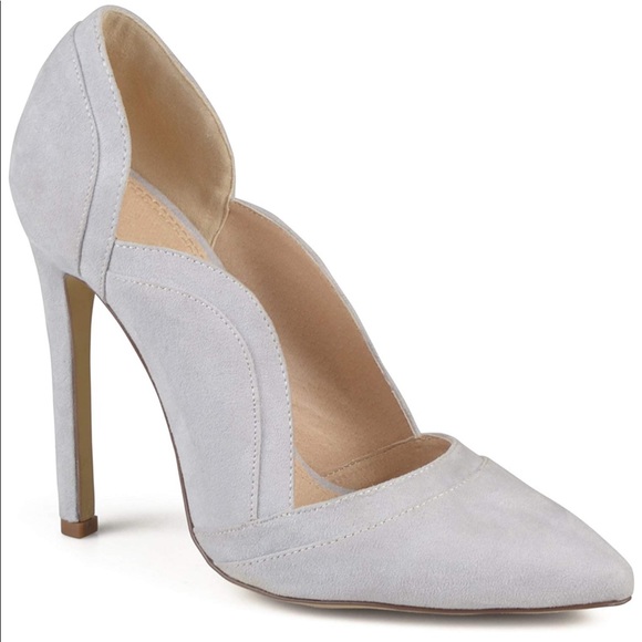 Desert Rider Ash GREY Scalloped Stiletto Heel Pump - Picture 10 of 13